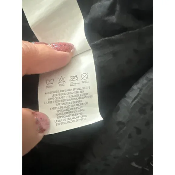 Jean Paul Gaultier Black Textured Blazer Jacket Embossed Pattern Button Details